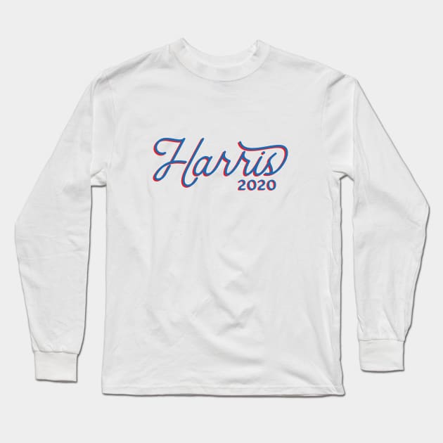 Kamala Harris 2020, monoline script text. Kamala For The People in this presidential race. Long Sleeve T-Shirt by YourGoods